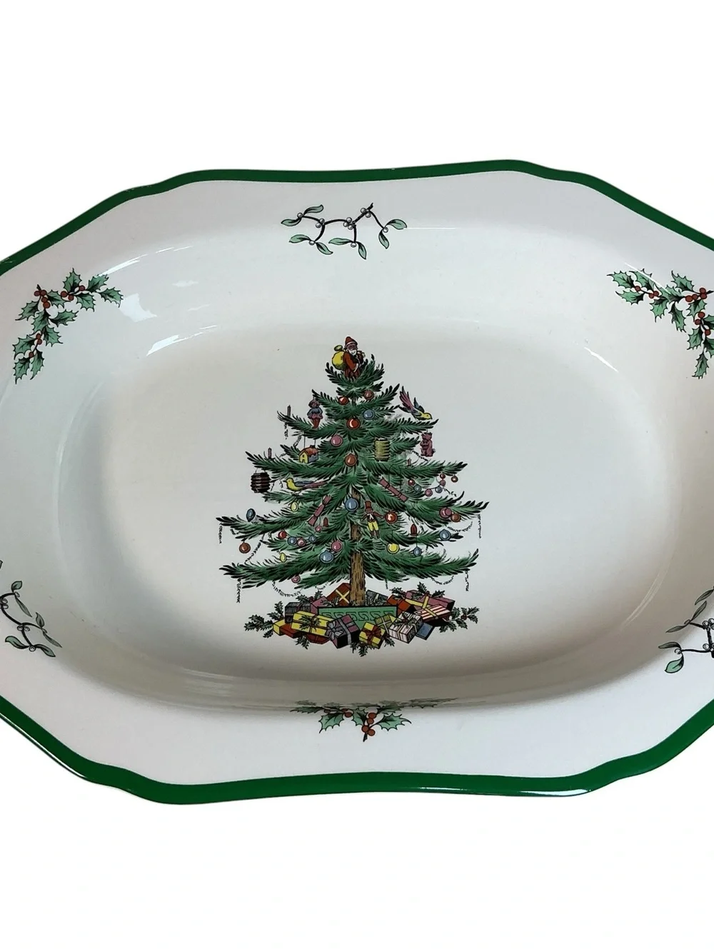 Spode Christmas Tree Serve Dish 11 x 8.5 S3324 R